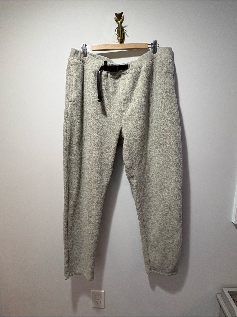 Patagonia Lightweight Synchilla Snap-T Fleece Pants Oatmeal Heather Size XXL